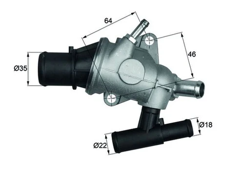 AuÅ¡inimo skysÄio termostatas MAHLE TH 29 88
