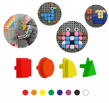 MASTERKIDZ 8 spalvų geometriniai elementai