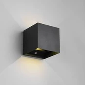 LED įkraunamas lauko sieninis šviestuvas "Talent", juodas, plotis 10 cm