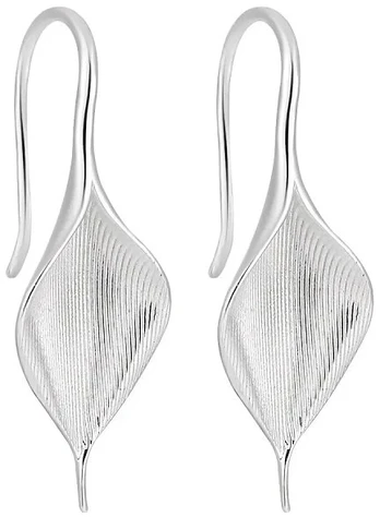 Sidabriniai auskarai Leaf