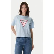 Guess Jeans Marškinėliai W4YI73 K8HM0 Žydra Regular Fit
