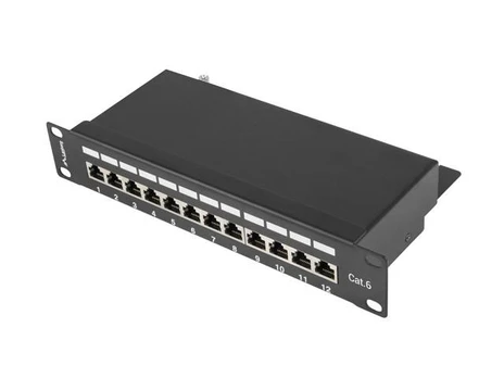 Komutacinė panelė Lanberg PPF6-9012-B, juoda