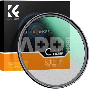 K&F Concept K&F 82MM C Series Black Mist Filter 1/2, Ultra-thin multilayer Green Coating