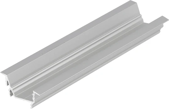 LED juostos profilis DIAGONAL14 F/TY, anoduotas aliuminis, 1m