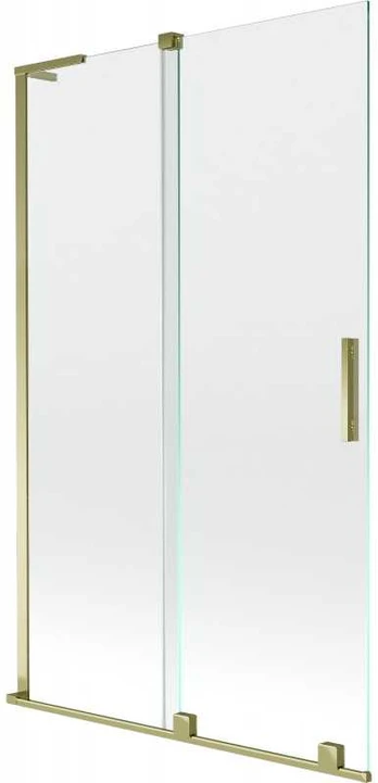 Vonios sienelė Mexen Velar L, 110 x 150 cm, Gold/Transparent