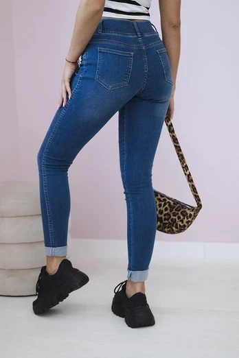 Classic jeans džinsai, mėlynos spalvos
