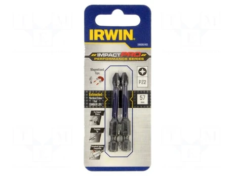 Screwdriver bit | Pozidriv® | PZ2 | Kind: impact | 2pcs | IMPACT PRO
