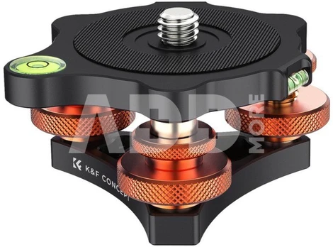 K&F Concept K&F Camera Leveler for Tripod Head, Aluminum Adjusting Tripod Head,Adjustment angle: +/-5°, maximum