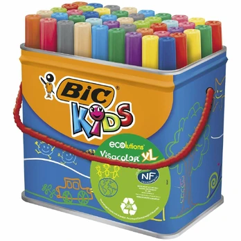 BIC Kids Visacolor XL, Bold, Multicolour, Bullet tip, 4.5 mm, 1.3 mm, Multicolour