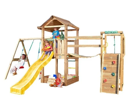 Žaidimo aikštelė Jungle Gym House Clutter Bridge 2-Swing
