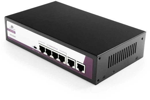 Šakotuvas Spacetronik SWITCH 6 prievadų 100Mbps POE 65W SP-SF1006P SP-SF1