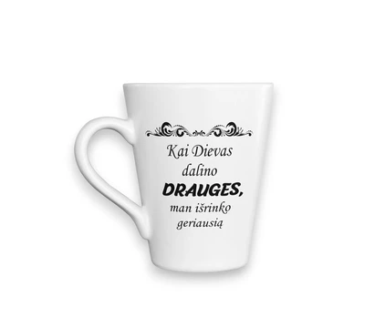 Puodelis „Kai Dievas dalino Drauges“