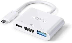 „PureLink“ USB-C prie kelių prievadų adapteris – „iSeries“ – baltas – 0,10 m