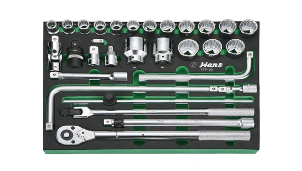 Įrankių vežimėlio įdėklas 30vnt. HANS TTF-30