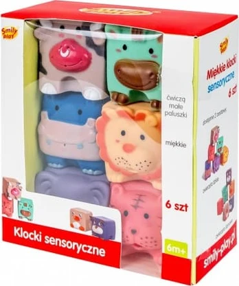 Smily Play Soft sensory blocks 6 pcs