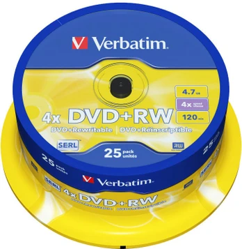 Įrašomas kompaktinis diskas Verbatim, 4.7 GB, 25vnt.