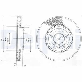 Stabdžių diskas DELPHI BG9892