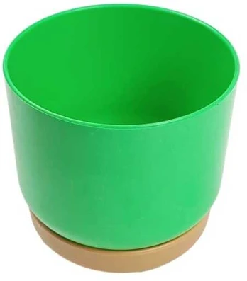 Savaime laistantis gėlių vazonas – 14.5 cm – baltas – su