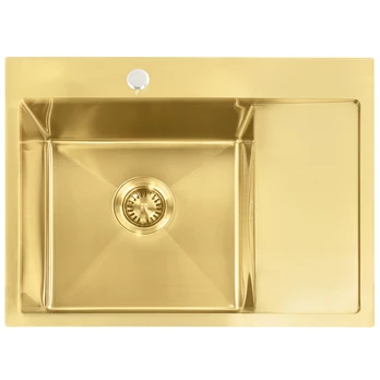rea Plieninė kriauklė Fin BRUSH GOLD