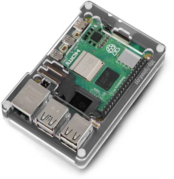 Pibow Coupe 5 - dėklas Raspberry Pi 5 - Ninja - PiMoroni PIM677