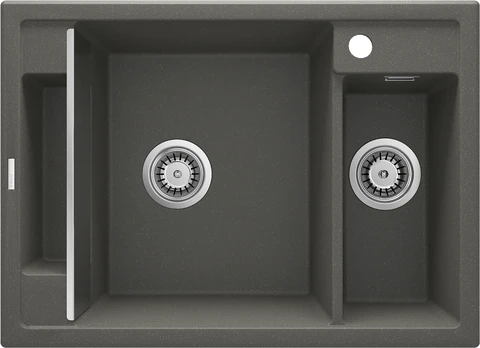Magnetic granite sink 1.5-bowl