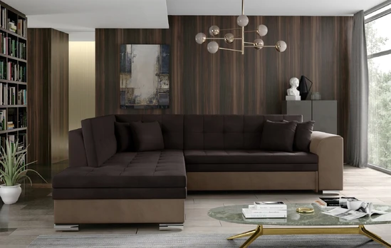 Kampinė sofa Pieretta, audinys Monolith 29, Monolith 09