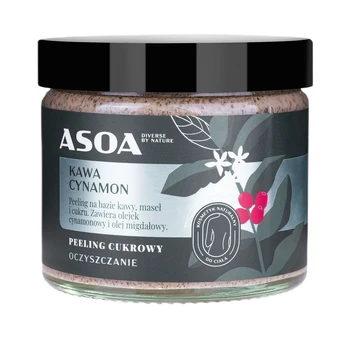 ASOA_Kavos ir cukraus kūno šveitiklis 250 ml