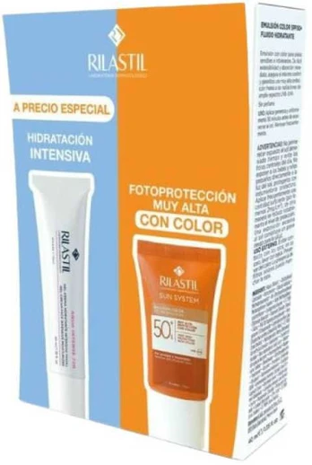 Rilastil Sun System Color Emulsion Spf50+, 40 ml Set 2 Pieces
