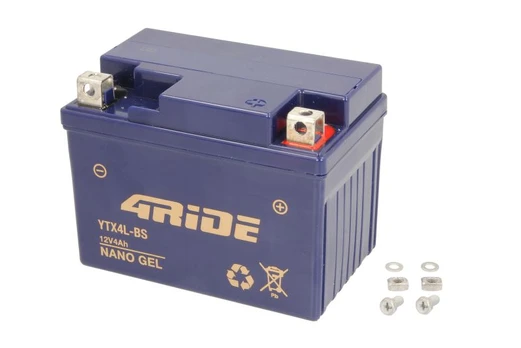 Akumuliatorius 4 RIDE YTX4L-BS 4RIDE GEL 12V 4Ah 60A D+