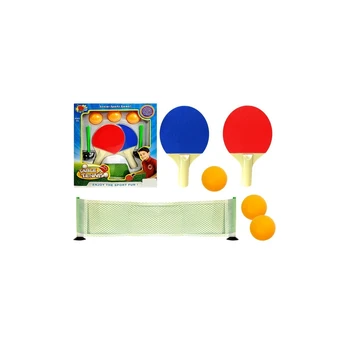 Lean Toys Stalo teniso rinkinys Rackets Net Balls