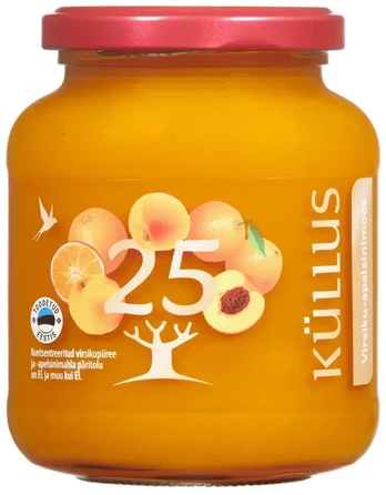 Persiku apelsīnu ievārījums KULLUS, 400g