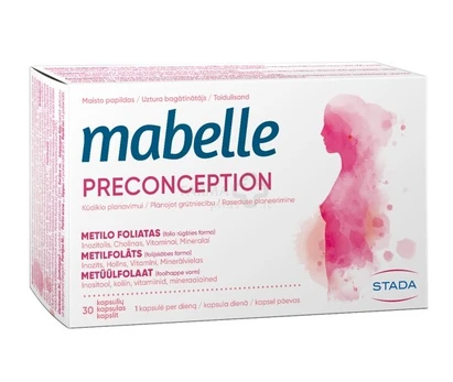 Kūdikio planavimui MABELLE PRECONCEPTION, 30 kaps.