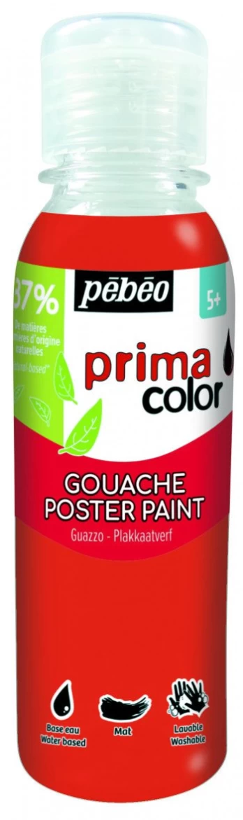Meninis guašas PEBEO, raudonos sp., 150 ml