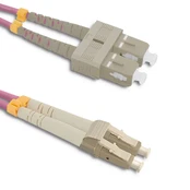 Qoltec Optic Patchcord LC/UPC - SC/UPC MM 50/125 OM4 2m (54349) kaina