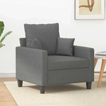 Sofa Krėslas, tamsiai pilkos spalvos, 60cm, audinys