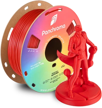 Polymaker Panchroma™ PLA Satin 1.75 mm 1kg - Satin Raudona