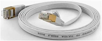 Wantec Patchkabel FTP CAT6 q=1,6x6,5mm 10,00m baltas