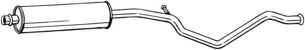 Vidurinis duslintuvas BOSAL 285-325 kaina