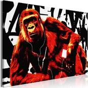 Artgeist Paveikslas - Pop Art Monkey (1 Part) Narrow Raudona kaina