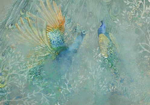 Fototapetas Artgeist Peacocks Dancing, 150 cm x 105 cm