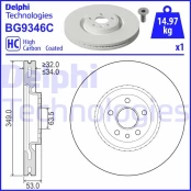 DELPHI BG9346C Brake Disc kaina