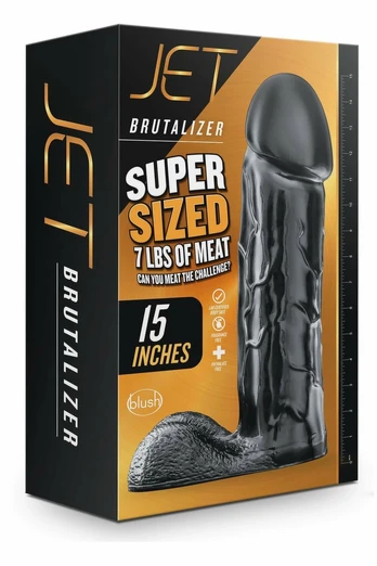 JET Brutalizer Black 38 cm Intimate Machine - Extra Large PVC Model