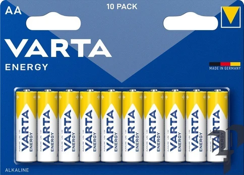 Elementai VARTA ENERGY, AA, šarminiai, 10 vnt.