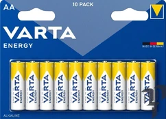 Elementai VARTA ENERGY, AA, šarminiai, 10 vnt. kaina