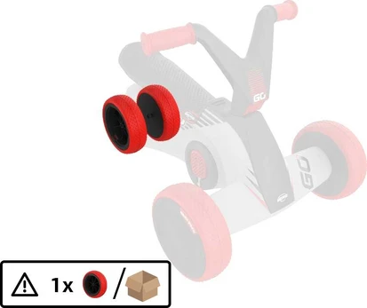 BERG GO² SparX Raudona - Rear Wheel