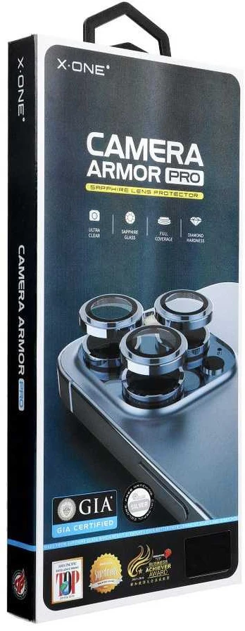 X-ONE Sapphire Camera Armor Pro - for iPhone 17 Air - sidabrinis