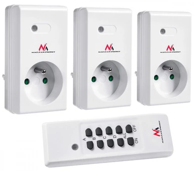 Adapteris Maclean MCE153, 3 vnt., balta sp.
