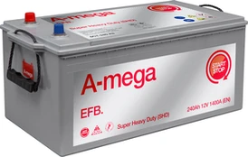 Akumuliatorius A-mega, 12 V, 240 Ah, 1400 A