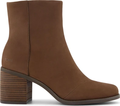 TOMS LEATHER WOMEN’S EVELYN BOOT 10021283 Dark Brown - 40