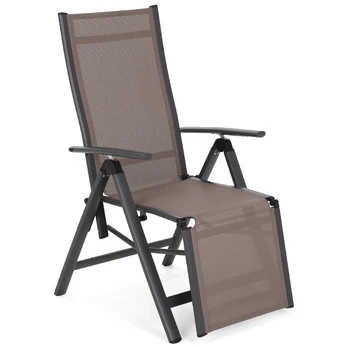 Atlošiama kėdė Relax sidabrinė/ ruda